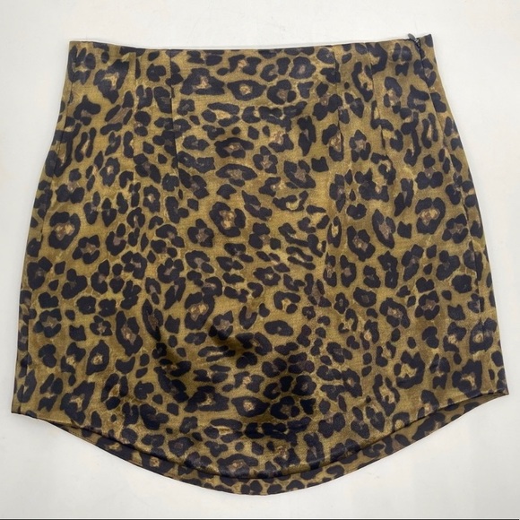 Zara Dresses & Skirts - Zara | NWT Leopard Silky Effect Mini Skirt